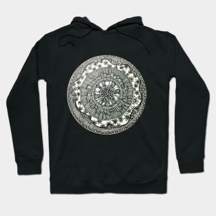 Black and White mandala Hoodie